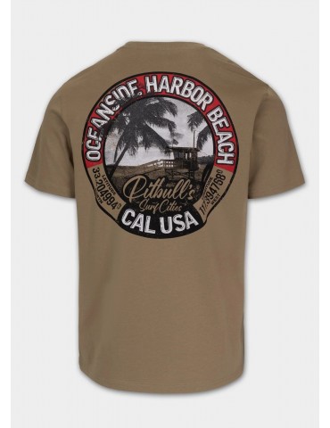 T-shirt Pitbull Oceanside dark sand