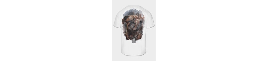T-shirt Pitbull Hero white