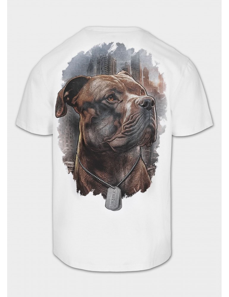 T-shirt Pitbull Hero white
