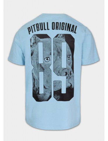 T-shirt Pitbull Eighty Nine Dog light blue