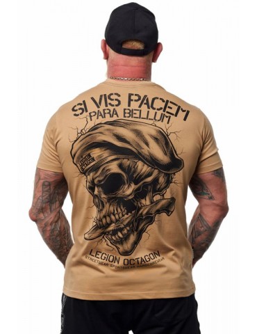 T-shirt Octagon Si Vis Pacem beige