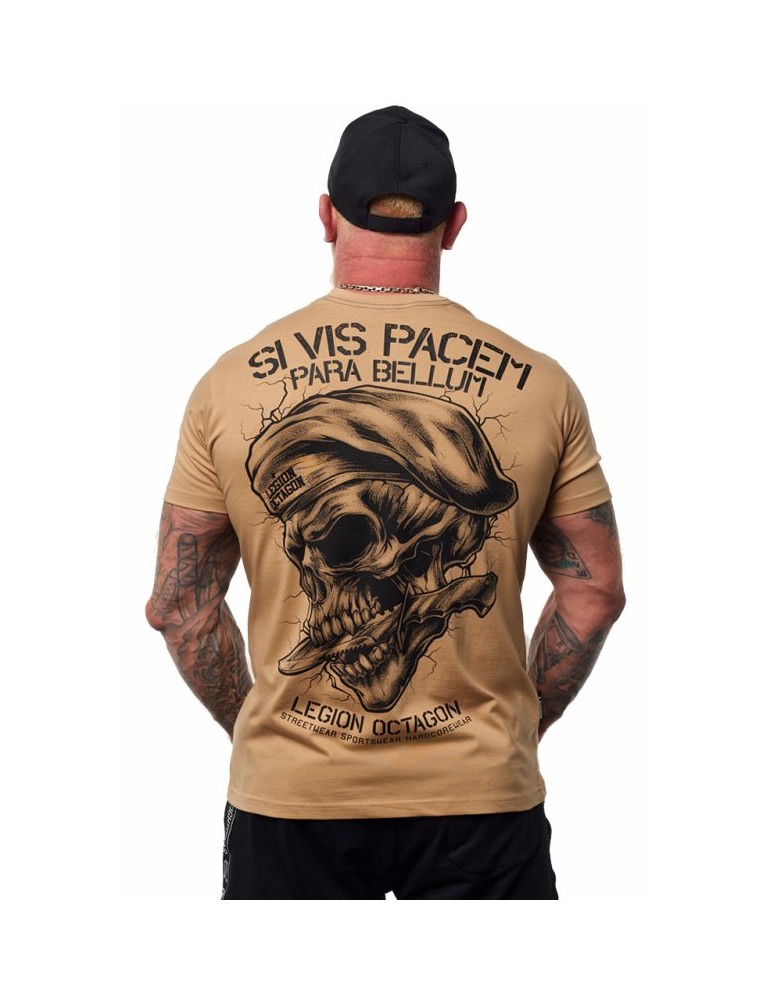 T-shirt Octagon Si Vis Pacem beige