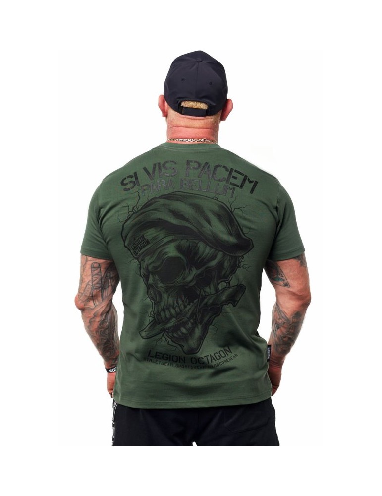 T-shirt Octagon Si Vis Pacem khaki fikat