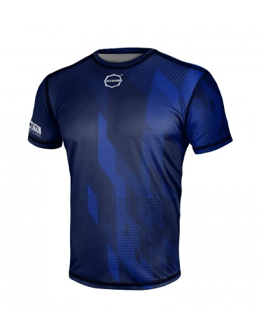 T-shirt Octagon sportowy diamond navy