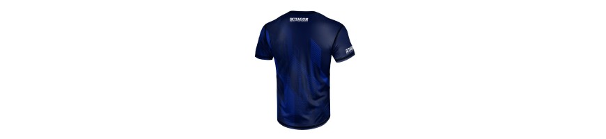 T-shirt Octagon sportowy diamond navy