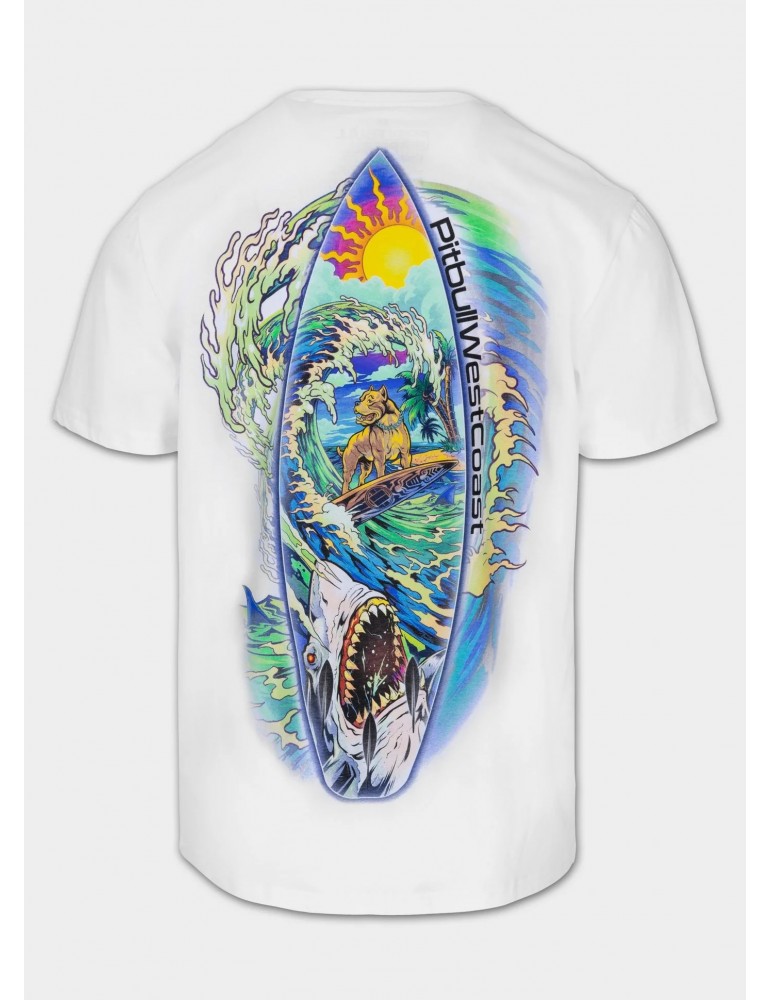 T-shirt Pitbull Camino white