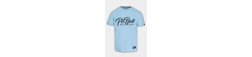 T-shirt Pitbull El Jeffe ultra light blue