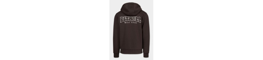 Bluza Pitbull Ruffin Detroit ciemna czekolada
