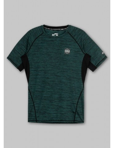 T-shirt Pitbull performance  S. Logo oliwkowy