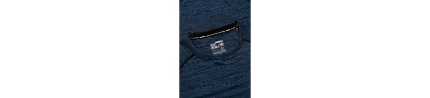 T-shirt Pitbull performance S. Logo blue