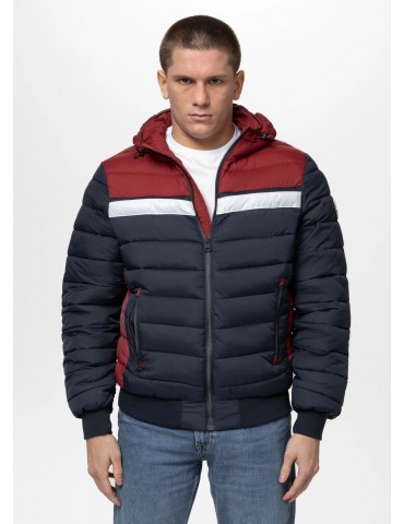Kurtka Pitbull Rubio granat/czerwony