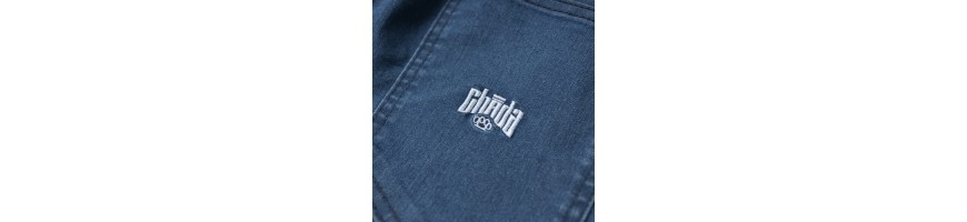 Joggery Chada Kastet Logo jeans ciemny