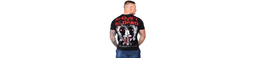 T-shirt Octagon Be Quiet Be Dead