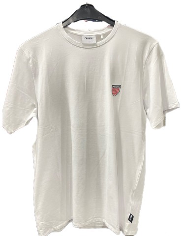 T-shirt PROSTO Shield biały