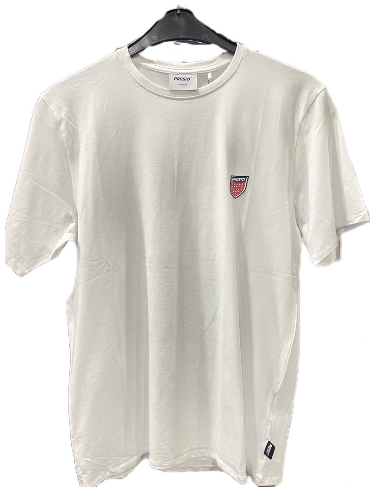 T-shirt PROSTO Shield biały