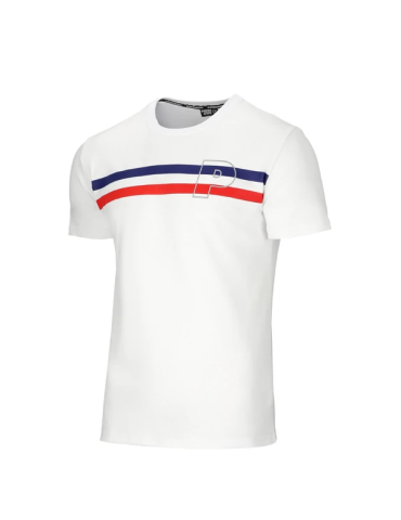 T-shirt Patriotic P Double Line biała