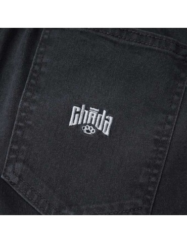 Joggery Chada Kastet Logo szary jeans