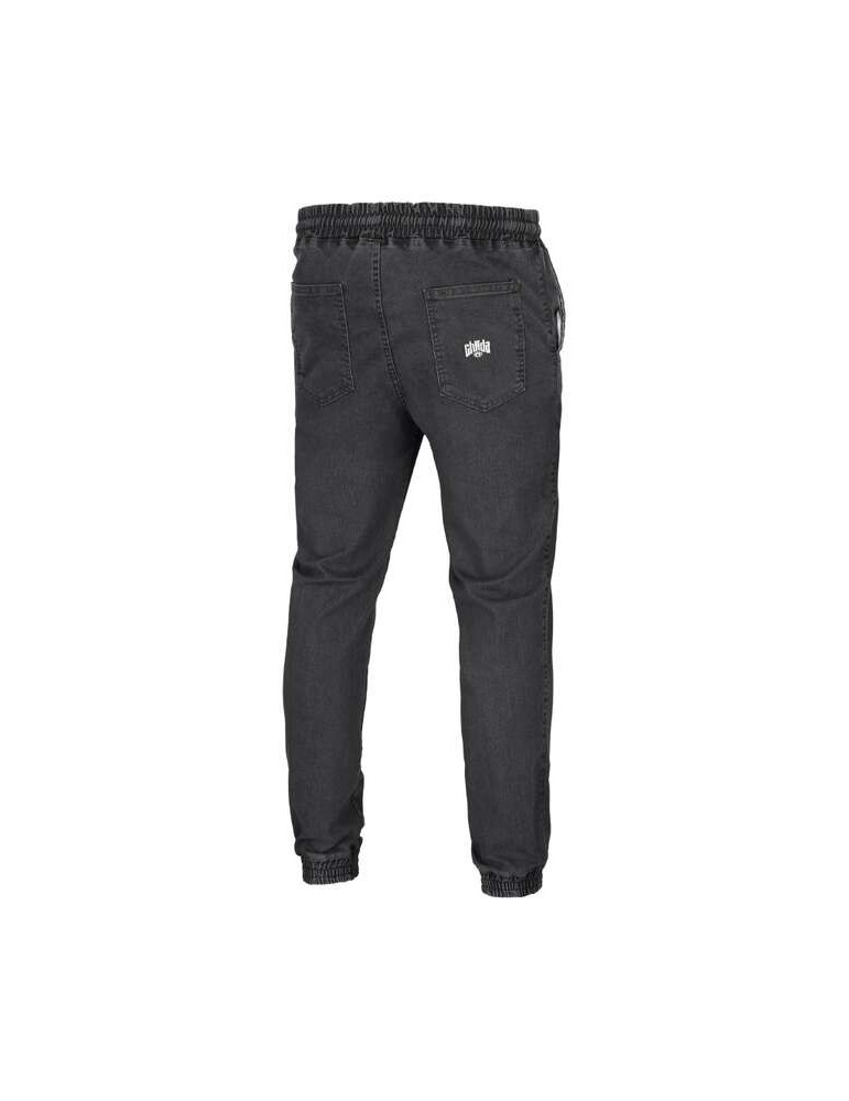 Joggery Chada Kastet Logo szary jeans