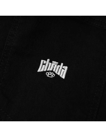 Joggery Chada Kastet Logo czarny jeans