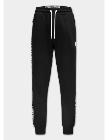 Spodnie dresowe Pitbull Tape Logo czarne
