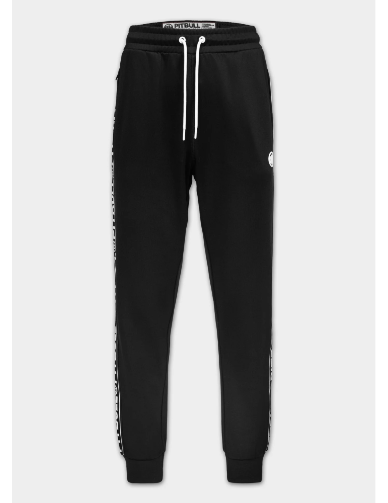 Spodnie dresowe Pitbull Tape Logo czarne