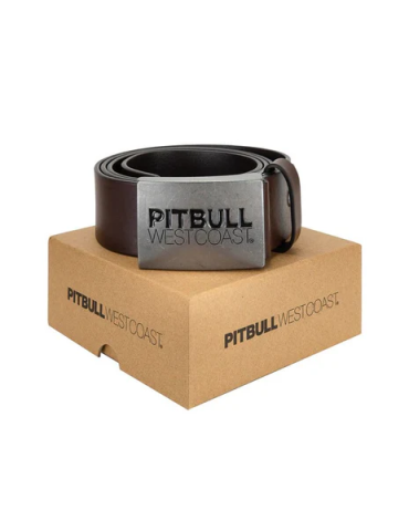 Pasek skórzany Pitbull West Coast TNT brązowy