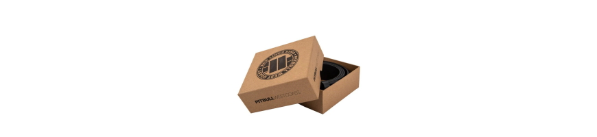 Pasek skórzany Pitbull West Coast Bones czarny