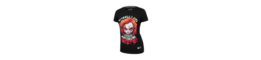 T-shirt Pitbull Sweetie-Chu WMN czarna