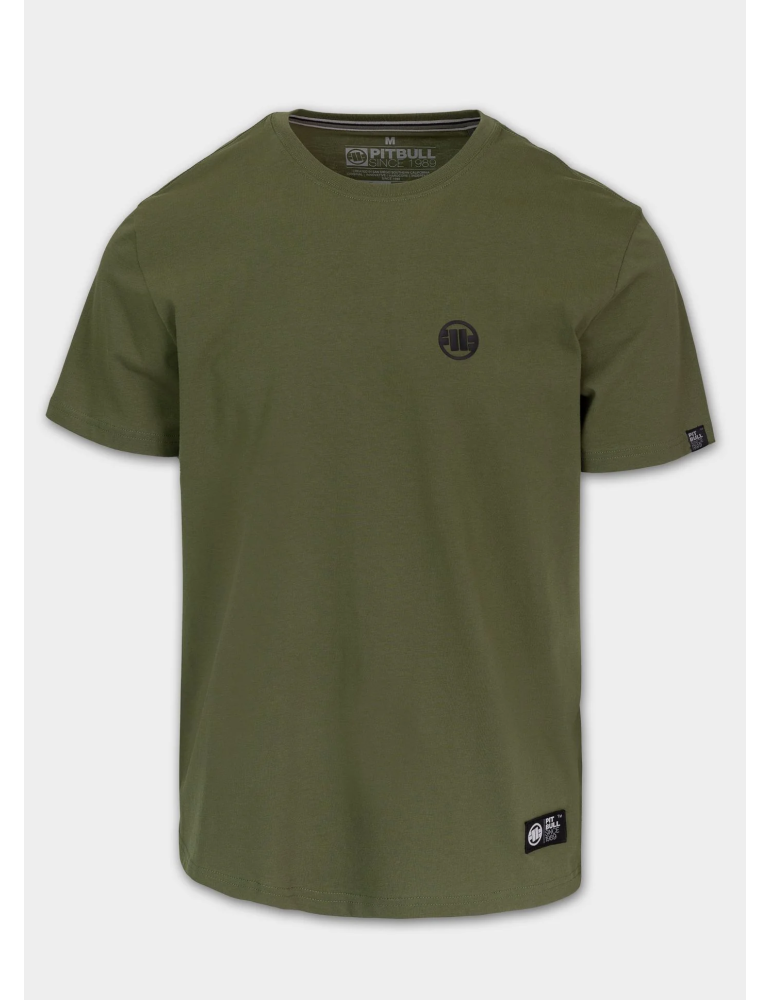 T-shirt Pitbull Small logo oliwkowy
