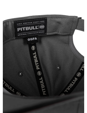 Czapka Pitbull Snapback USA CAL grafitowa