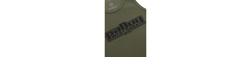 Tank Top Pitbull Rib Boxing zielony