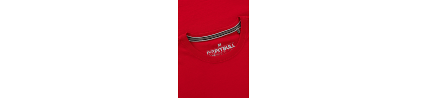 T-shirt Pitbull West Coast Small logo czerwony