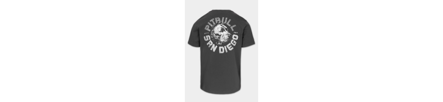 T-shirt Pitbull West Coast DOG SD grafitowy