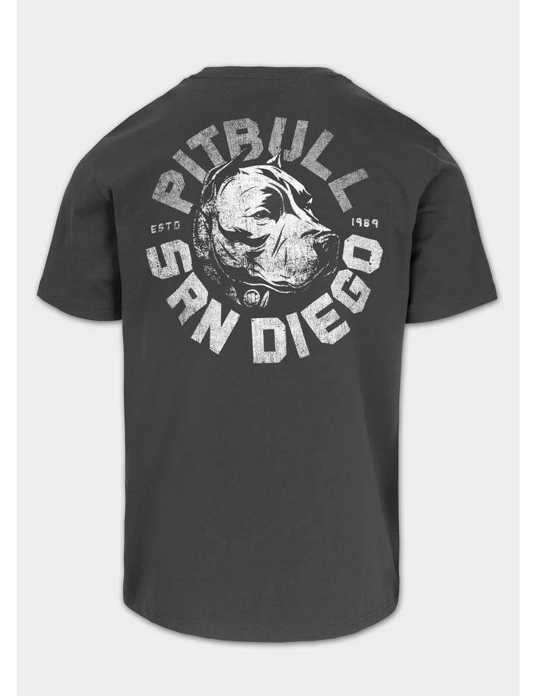 T-shirt Pitbull West Coast DOG SD grafitowy