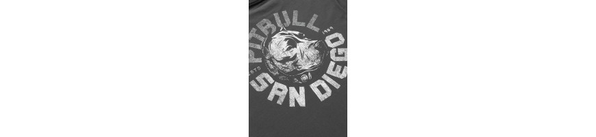 T-shirt Pitbull West Coast DOG SD grafitowy