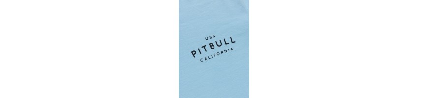 T-sgirt Pitbull West Coast USA CAL niebieski