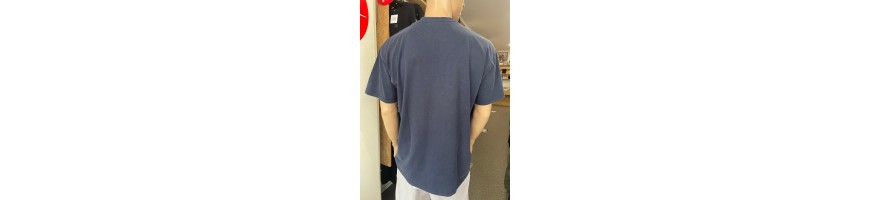 T-shirt PROSTO Big Log Washed oversize granatowy