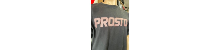 T-shirt Prosto Big Log oversize sprany czarny