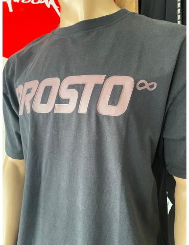 T-shirt Prosto Big Log oversize sprany czarny