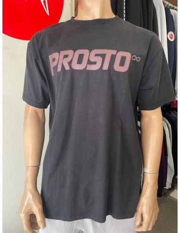 T-shirt Prosto Big Log oversize sprany czarny