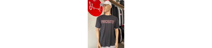 T-shirt Prosto Big Log oversize sprany czarny