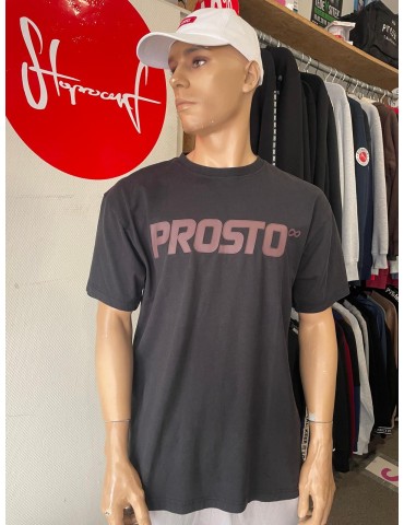 T-shirt Prosto Big Log oversize sprany czarny