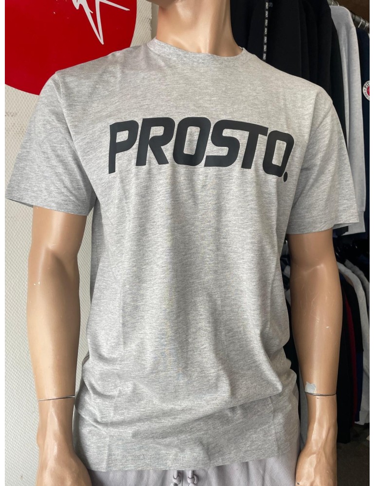 T-shirt PROSTO BigLog szara