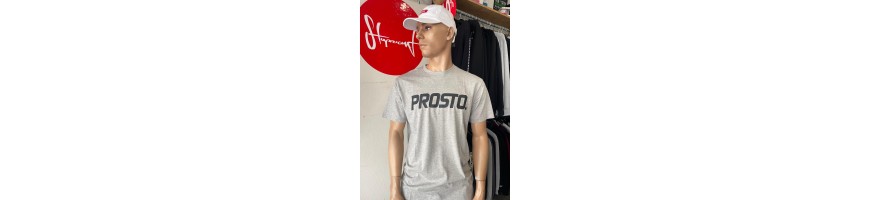 T-shirt PROSTO BigLog szara
