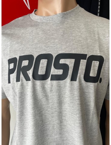 T-shirt PROSTO BigLog szara