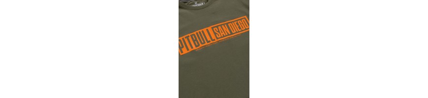 T-shirt Pitbull West Coast Eighty Nine Dog oliwkowy