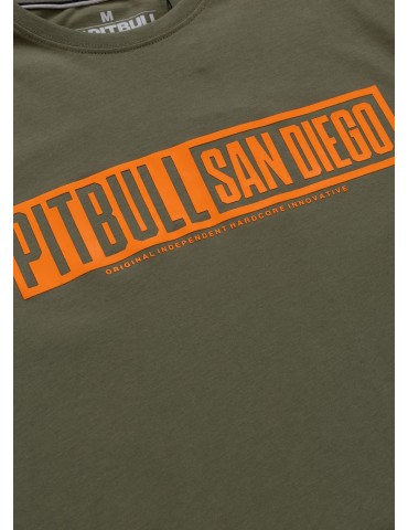 T-shirt Pitbull West Coast Eighty Nine Dog oliwkowy