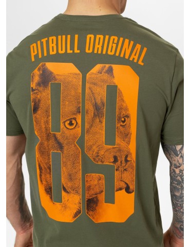 T-shirt Pitbull West Coast Eighty Nine Dog oliwkowy