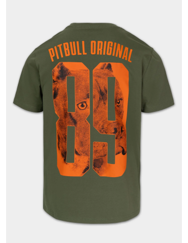 T-shirt Pitbull West Coast Eighty Nine Dog oliwkowy