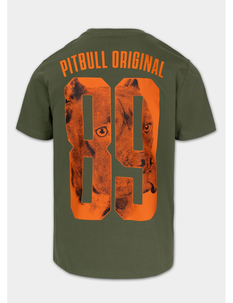 T-shirt Pitbull West Coast Eighty Nine Dog oliwkowy
